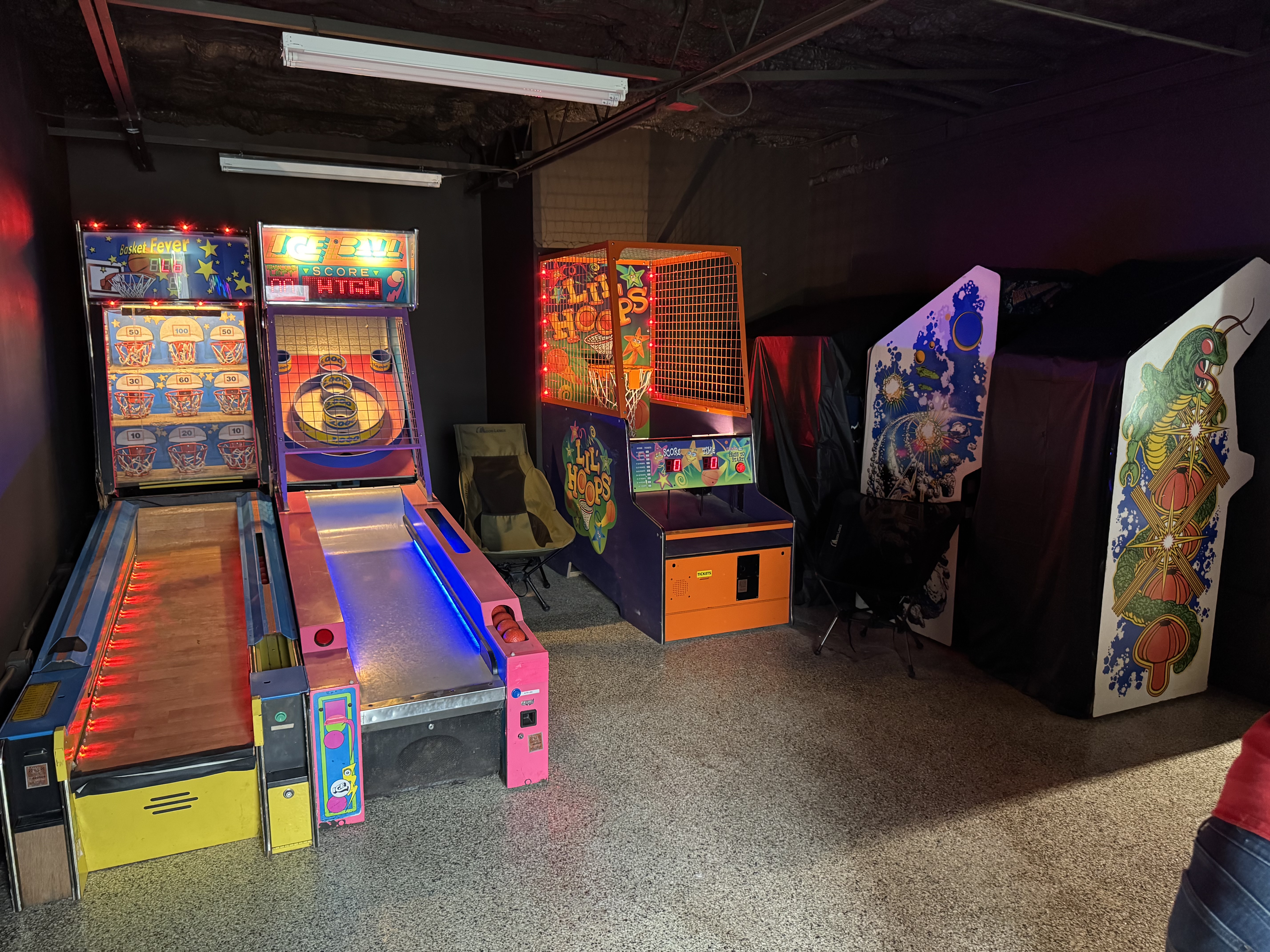 Skee-ball and arcade games