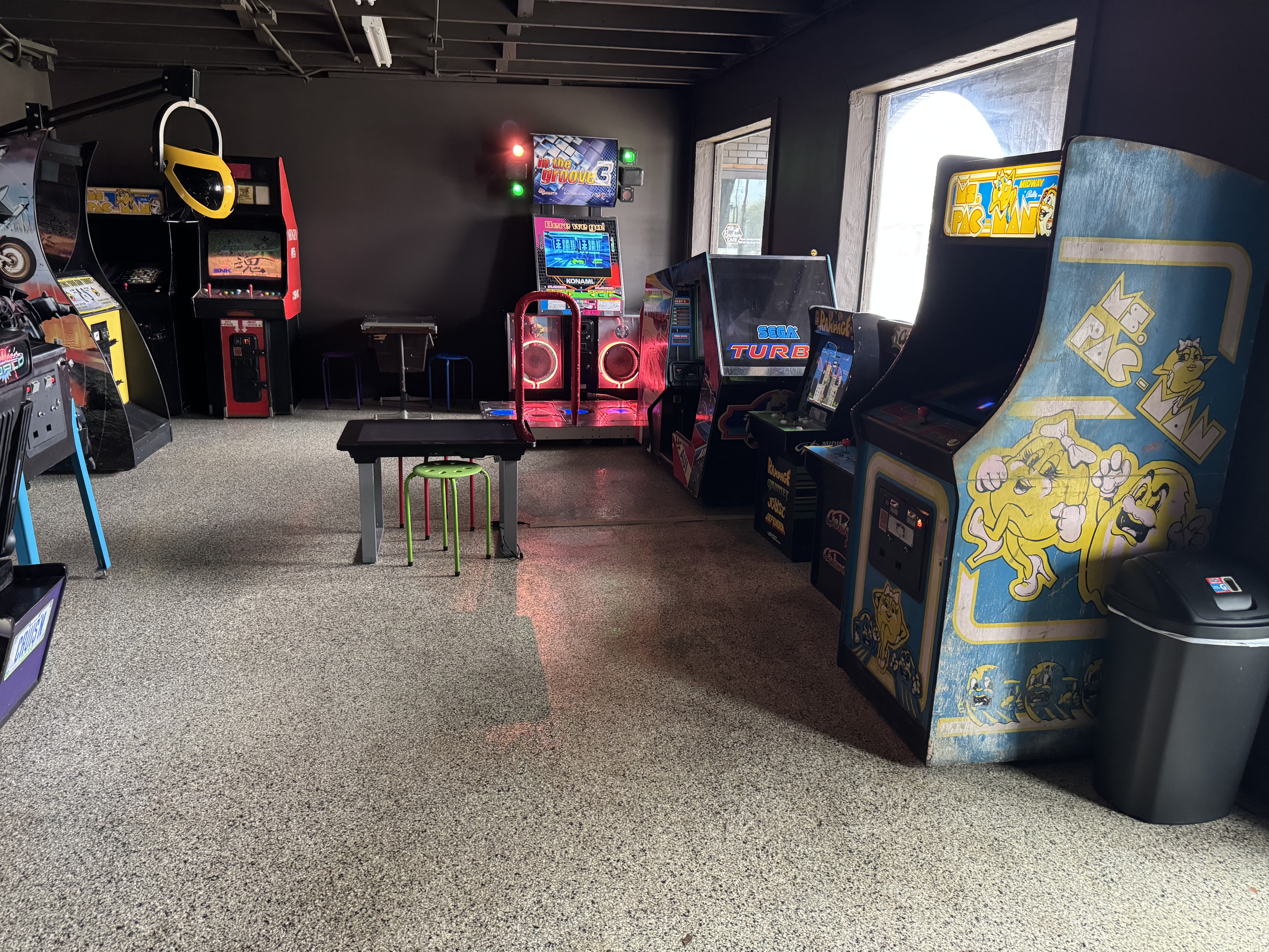 Arcade games at DinoCade